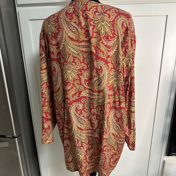 Vintage Victoria's Secret Women's Gold Label Silk Pajama Tunic S Large Wear - Picture 3 of 6